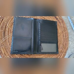 All leather,  check/credit card wallet-Neiman Marcus